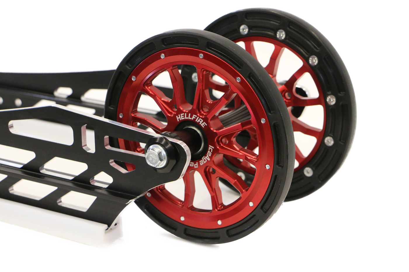 HELLFIRE 8" Wheels- Red- - IceAgePerformance